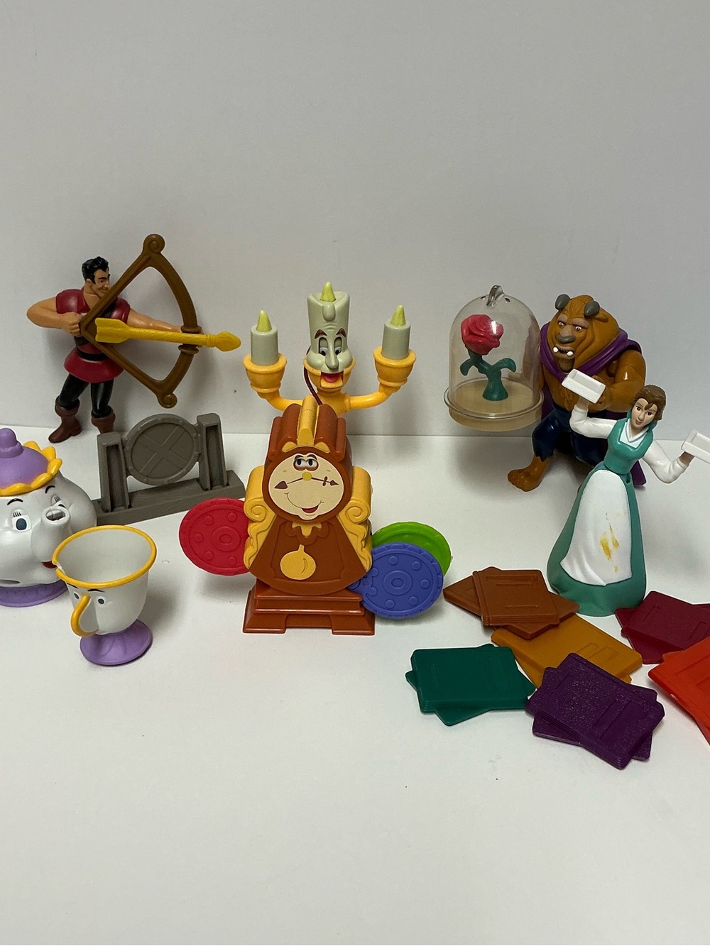 Vintage Disney Beauty and the Beast McDonald's Toys Set